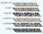 Animal Print Color Chart Guide Made in USA at Blissful World 