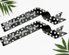 Elegant black satin sash with a sleek design, ideal for formal events and special occasions.