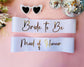 Personalized sash Bride to be sash Custom Sash Usa