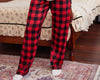 Pajamas Bride Pajamas Christmas Gifts  Holiday Pajamas Custom Flannel Long Pajama Set