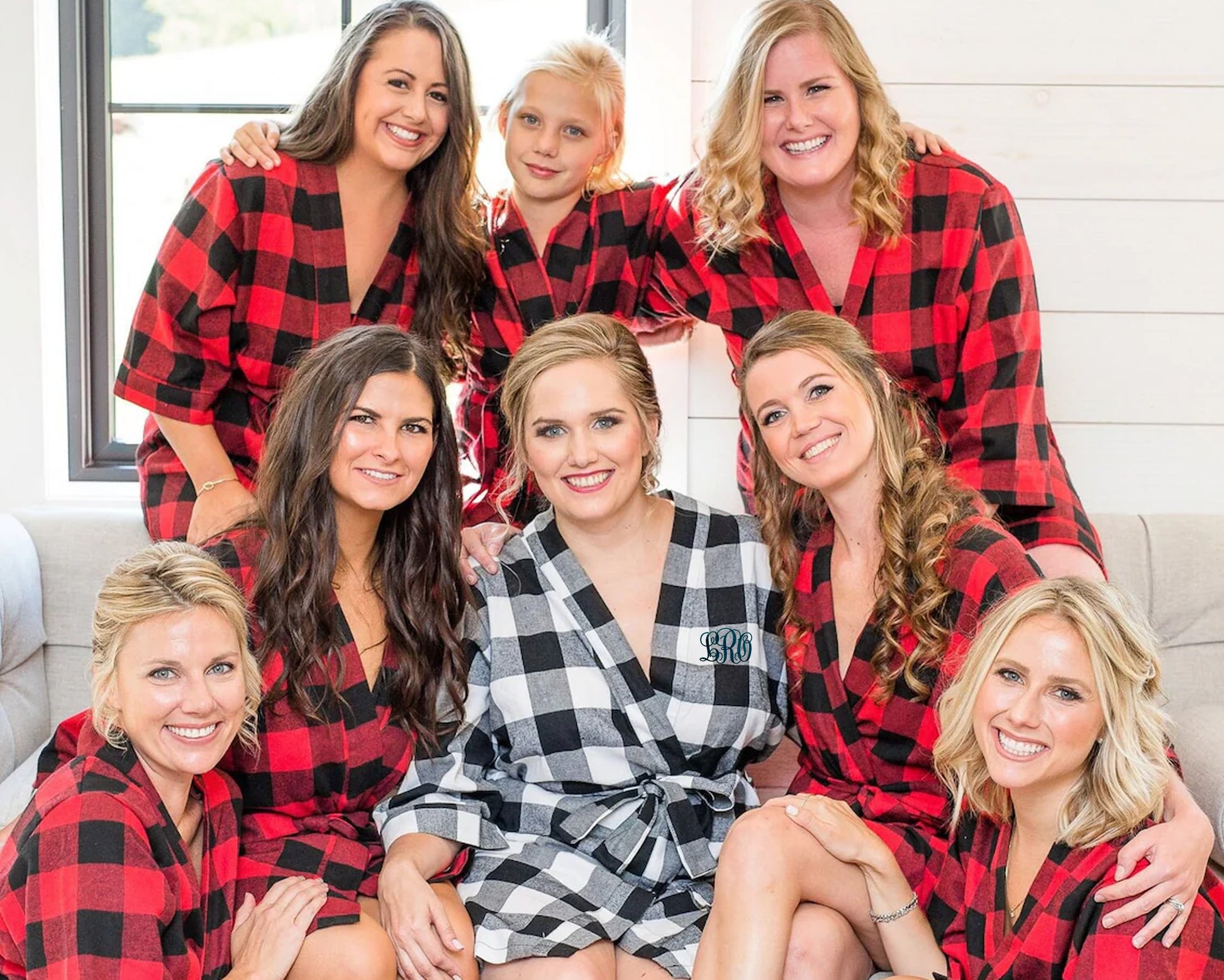 Men's Flannel Robe Christmas Flannel Robe Christmas Gift for Bridals 