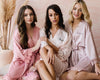 Satin Bridesmaid Robes  Rose Wedding Robes  Bridesmaid Gifts  Bridal Robes Bridal Party Gifts   Wedding Day Robes