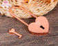 Birthday Gift for Him Engraved Heart Love Lock Honeymoon Valentines Day Gift