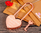 Personalized Love Lock First Valentines Gift Valentines Gift Wedding Padlock with Key in Gift Box