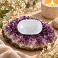 Natural Selenite Palm Stone for Meditation & Energy Cleansing