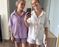 Bachelorette Pajama Set  Pajamas Bridal  Cotton Pajamas  Muslin Loungewear  Bridesmaid Pajamas Shorts PJS