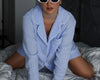 Custom Muslin Embroidered Long Pjs Personalized Cotton Lounge Set  Brides Gift  Bridesmaids Gift  Sleepwear for Bride 