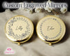 Engraved Pocket Mirror Personalized Pocket Mirror for Women Bridal Party Favors Bridesmaid Gifts