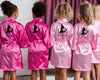 Custom flower girl robe Birthday girl robe Usa