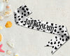 Chic Dalmatian-print sash with a stylish flair. 