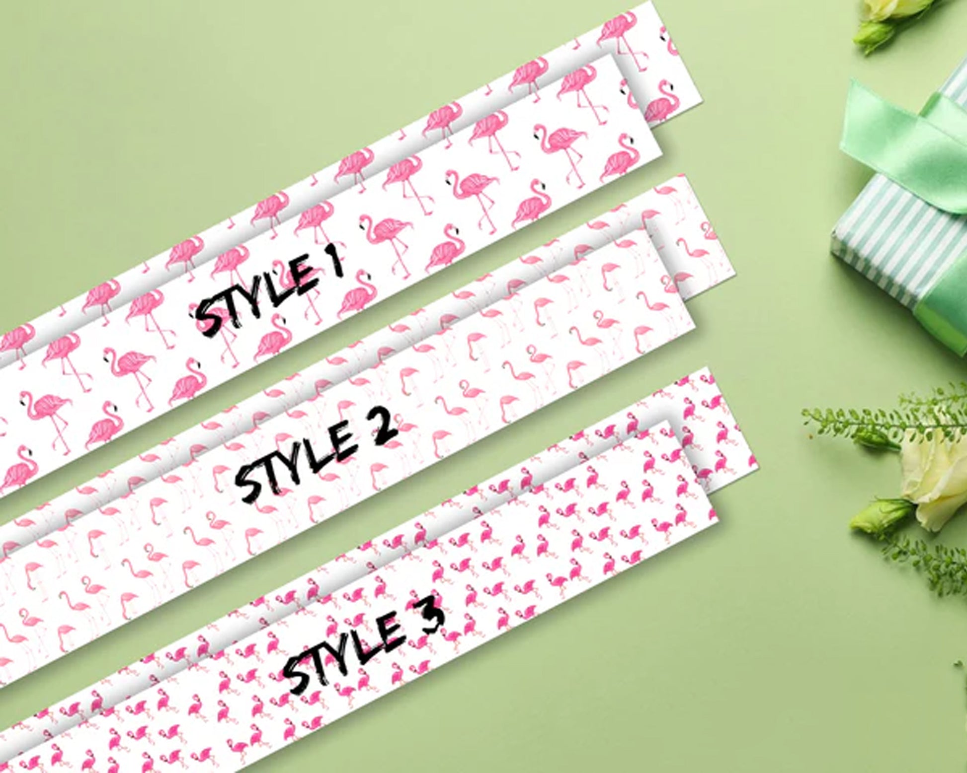 Custom Flamingo Print Style for Sash 