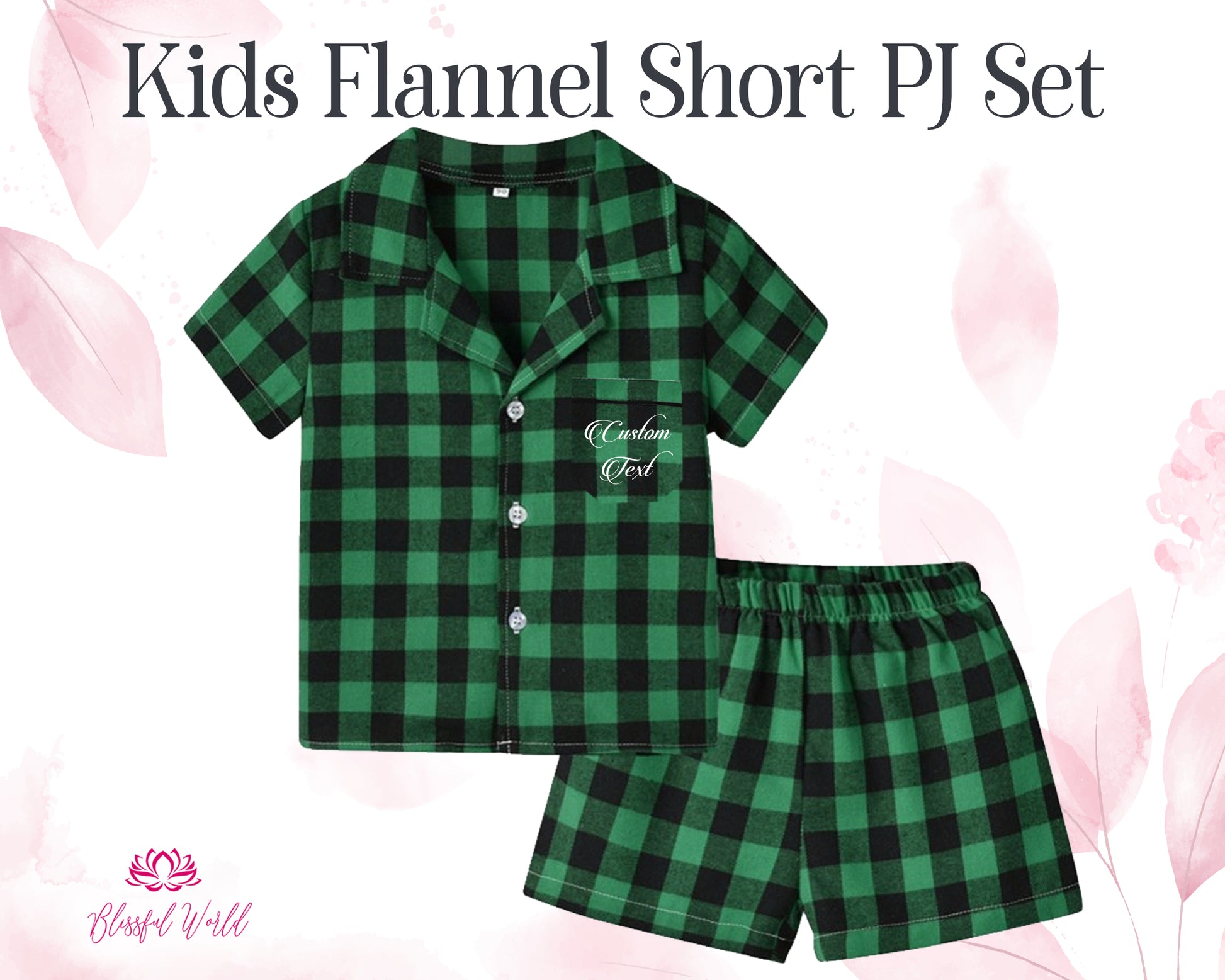  custom Flannel women sleeping short Pajama party Shorts Custom Flannel PJ
