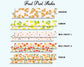 Color Chart Guide For Fruit Print Sash at USA The Blissful World 