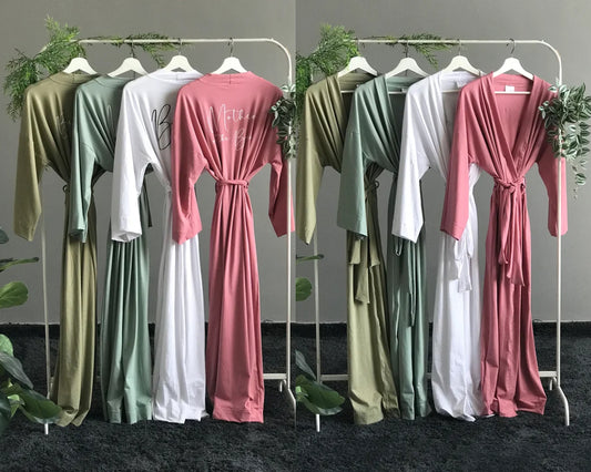 Bridesmaid Gift Robes  Getting Ready Outfit  Matching Bridal Party Robes  Satin Bridal Party Robes
