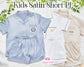 Personalized Satin PJs Sleepwear Set with Shorts Long Pants Christmas Gift Family PJ 