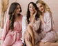 Bridesmaid Gift  Bridesmaid Robes  Lace Robe Bridal Party Robes  Satin Robe   Wedding Robes Wedding Favor 