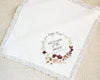 Personalized Handkerchief by You with your choice of Font Thread Color and your Words to be Embroidered