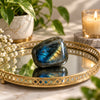 Natural Labradorite Crystal Stone for Meditation and Energy