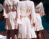 Personalized cotton ruffle robe Bridesmaid Cotton ruffle robe Usa