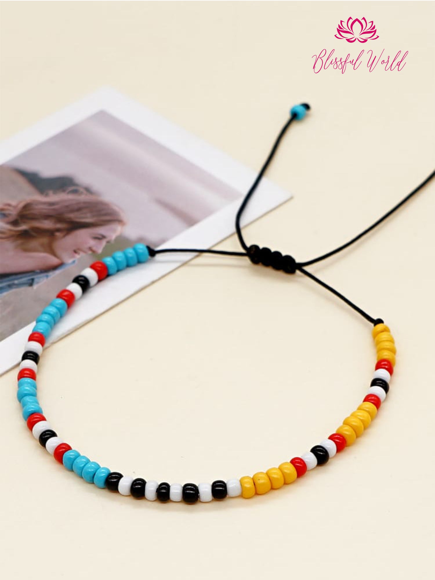 Natural Crystal Smooth Beads Bracelets Stretch Bracelet Adjustable Gemstone Round Beaded Bracelet Anklet Minimalist Jewelry Gifts
