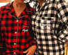Oversized Shirt Flannel Sleep shirt Bridal Party Flannel Shirts Bridesmaid Shirts 