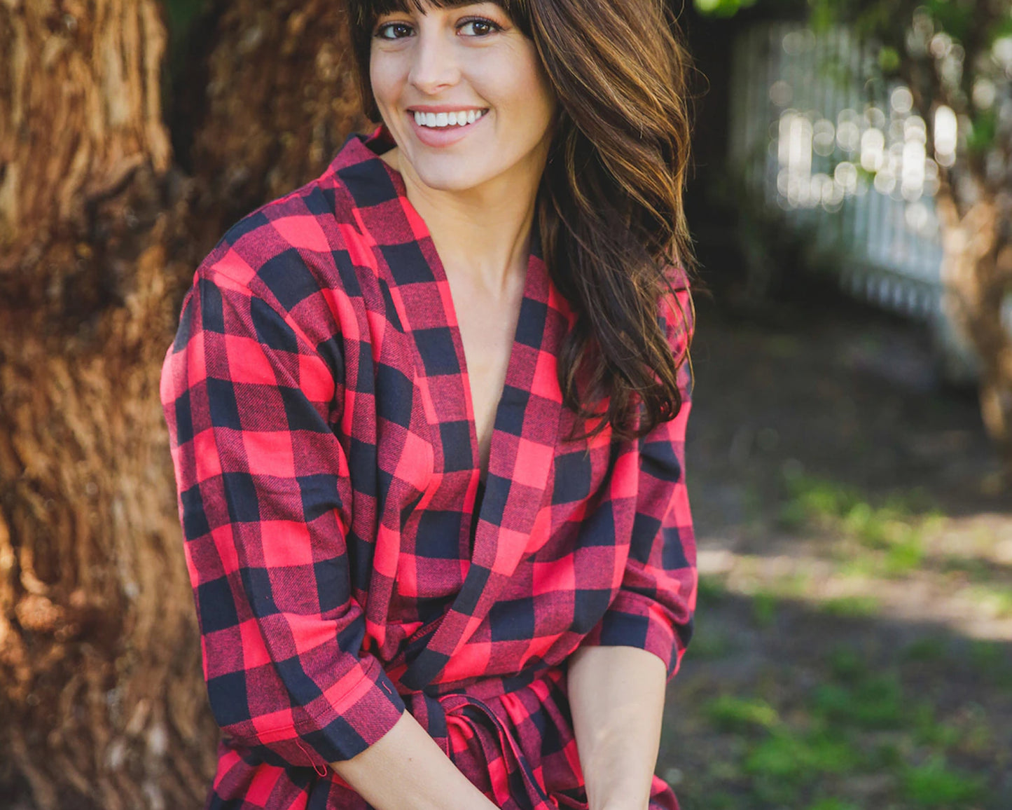 Loungewear Robe Bridesmaid Flannel Plaid Robe  bridesmaid robes  flannel robes