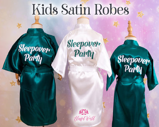 Satin Robes Bridesmaid Party Gift Child Satin Robes Bridesmaid Robe  Bridal Robe