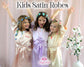 Personalized Satin kids robes Spa party kids robes Robes with names Flower girl robes  Custom kids robes