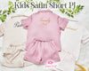 Personalized Flower Girl Pajamas  Custom Satin Pajama Set for Kids Wedding Party Pajamas for Kids Bridal Party Gifts