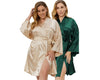 Customized satin robe Green satin robe Usa