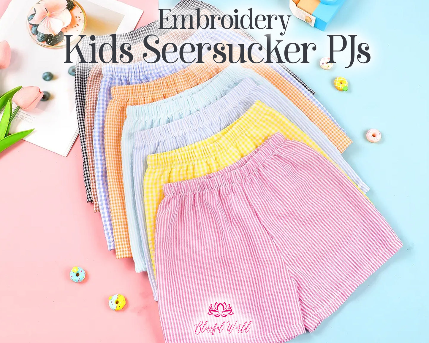 Kids-Seersucker-Pjs-Usa