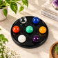 Seven Chakra Crystal Healing Stone Sphere Set with Display Tray 2