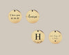 Double-sided round pendant showcasing front and back design. shop now from Blissful World 
