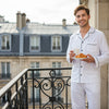 Men’s Cotton Long Pajama Set Soft Breathable Sleepwear