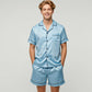 Men’s Satin Short Pajama Set Silky Smooth Relaxed Fit