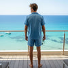 Men’s Satin Short Pajama Set Silky Smooth Relaxed Fit