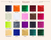 Velvet Color chart guide usa at blissful world 