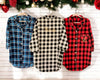 Bridesmaid plaid shirts Bridesmaid flannel shirts bridal party flannel shirts flannel sleepshirt oversized sleep shirt flannel 