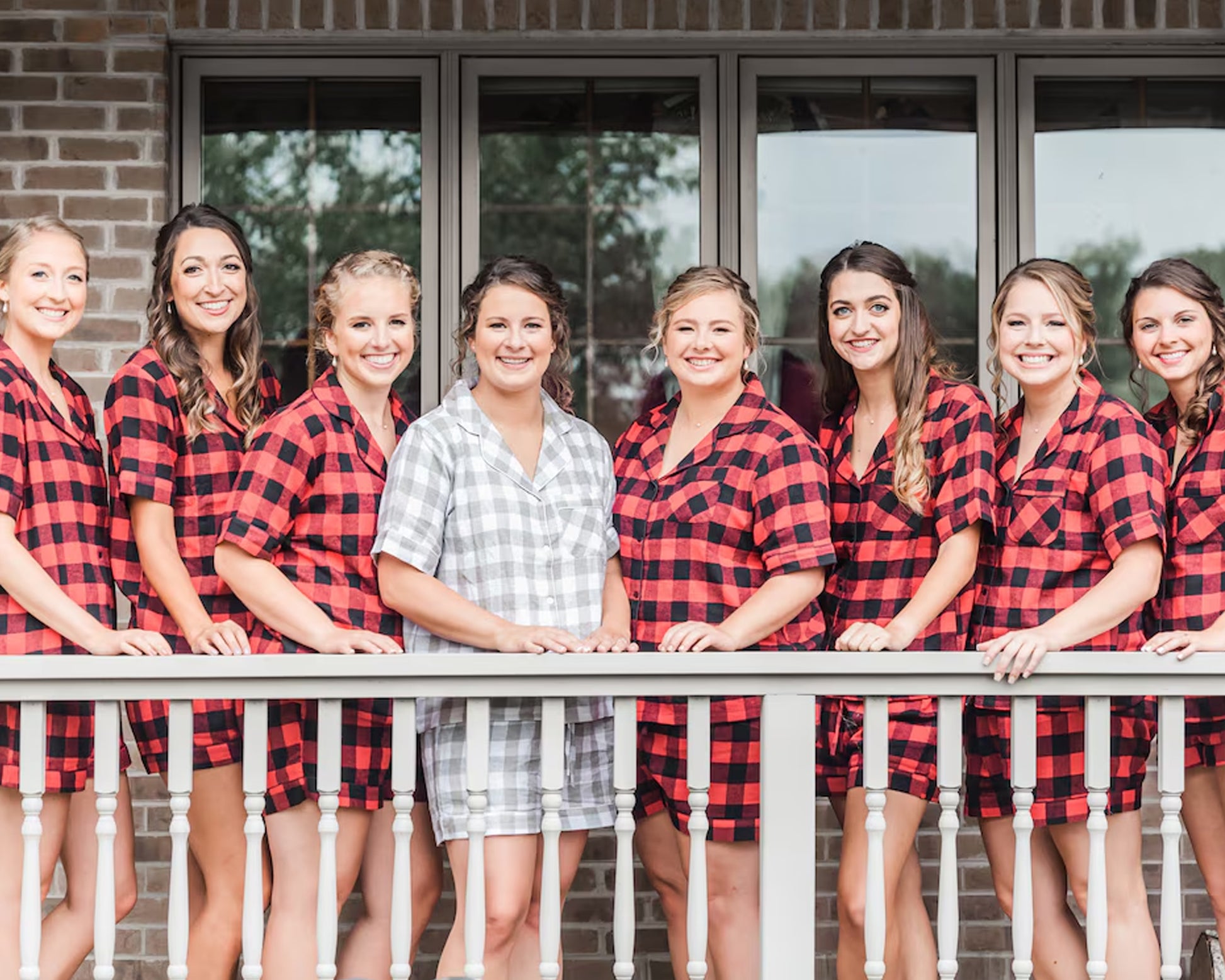Flannel Pajamas For Bridesmaid, Flannel Pajamas, Plaid Pajama, Bridal Pajama, Buffalo plaid, Flannel Pajama set, Holiday Pajamas