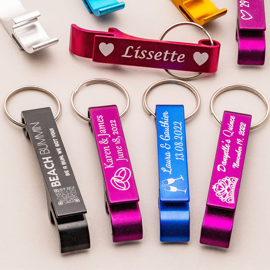 Personalized Aluminum Keychain Bottle Openers