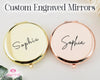 Gifts for Mother Bridesmaid Gifts Personalized Compact Mirror Custom Wedding or Birthday Keepsake Gifts 