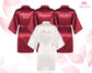 Set Of Robes Customized Kimono Robes Bridal Robes Bridesmaid Robes Satin Robes Personalized Robes Bridal Robes Gift For Her Wedding Gift