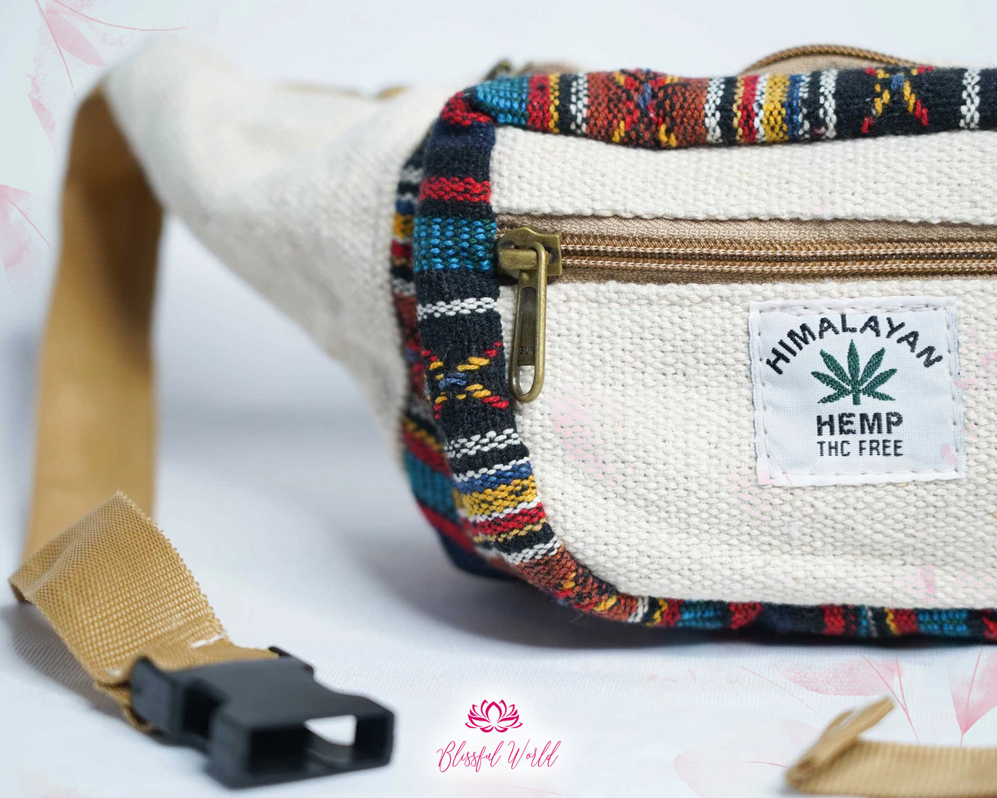 Himalayan Hemp Shoulder Bag Crossbody Bag Unisex Hemp Bag