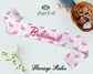 Flamingo Theme Party Sashes Bride to Be and Bridesmaid Sashes Brides Flock Lets get Flocked up Hen Party