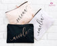Custom Makeup Bag, Personalized Gift, Personalized Bridesmaid Gift, Floral Makeup Bag, Bridesmaid Gift, Bridal Party Gifts, Personalized Bag