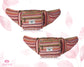 Hemp Coin Purse Wallet Pouch Inner Cotton Lining Two Zipper Pockets. Travel Bag Fanny Bags
