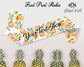 Fruit Theme Sash Customized Theme Sash Personalized Your Text Sash Bridesmaid Sash Custom Lemon Print Sash Bridal Sash Bride to be Sash
