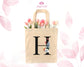 Floral Canvas Tote Bag, Retro Flower Power Aesthetic Tote Bag, Cute Tote Bag, Indie 70s Bag, Tote Bag For Women, Shoulder Bag For Her