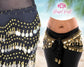 Belly Dance Hip Scarf Waist Belt with Gold and Silver Coins for Women and Girl