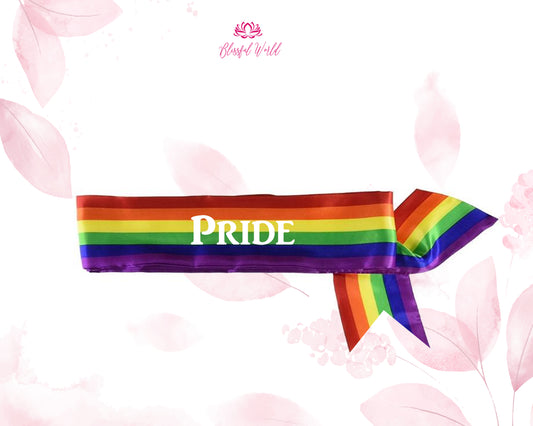 Rainbow Pride LGBTQ+ Sash Glitter, Rainbow Baby, Miracle, Mum to Be Silver Personalised Custom Birthday Baby Shower Brighton Party